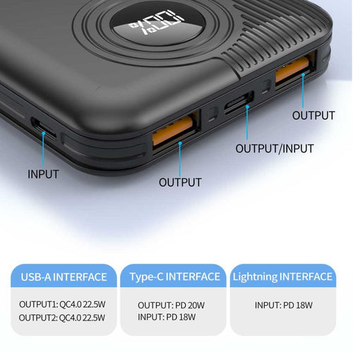 Aspor A320 Power Bank 10000mah 22.5w Fast Charging