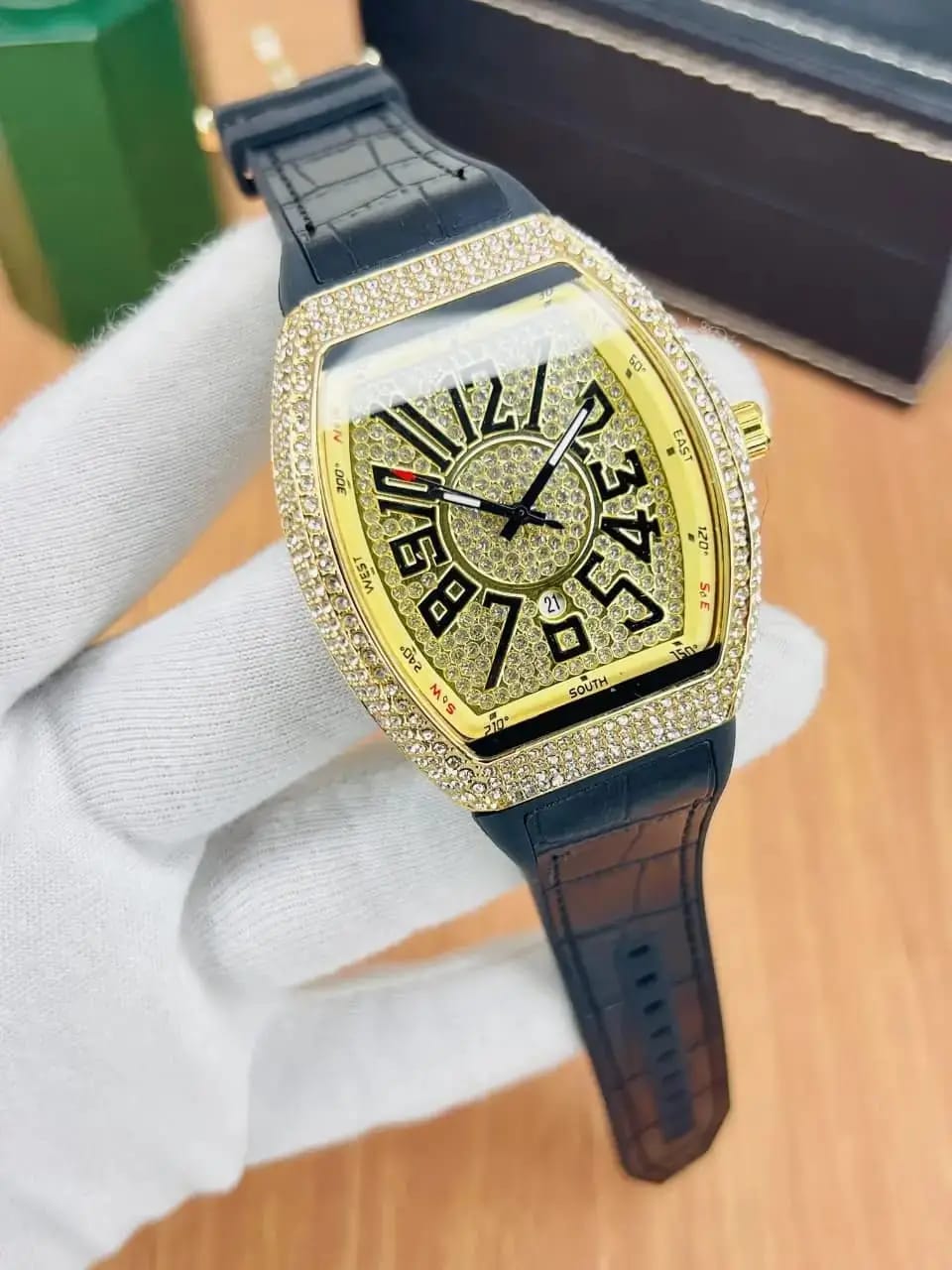 Diamond Stone men's fashion watch photo 1