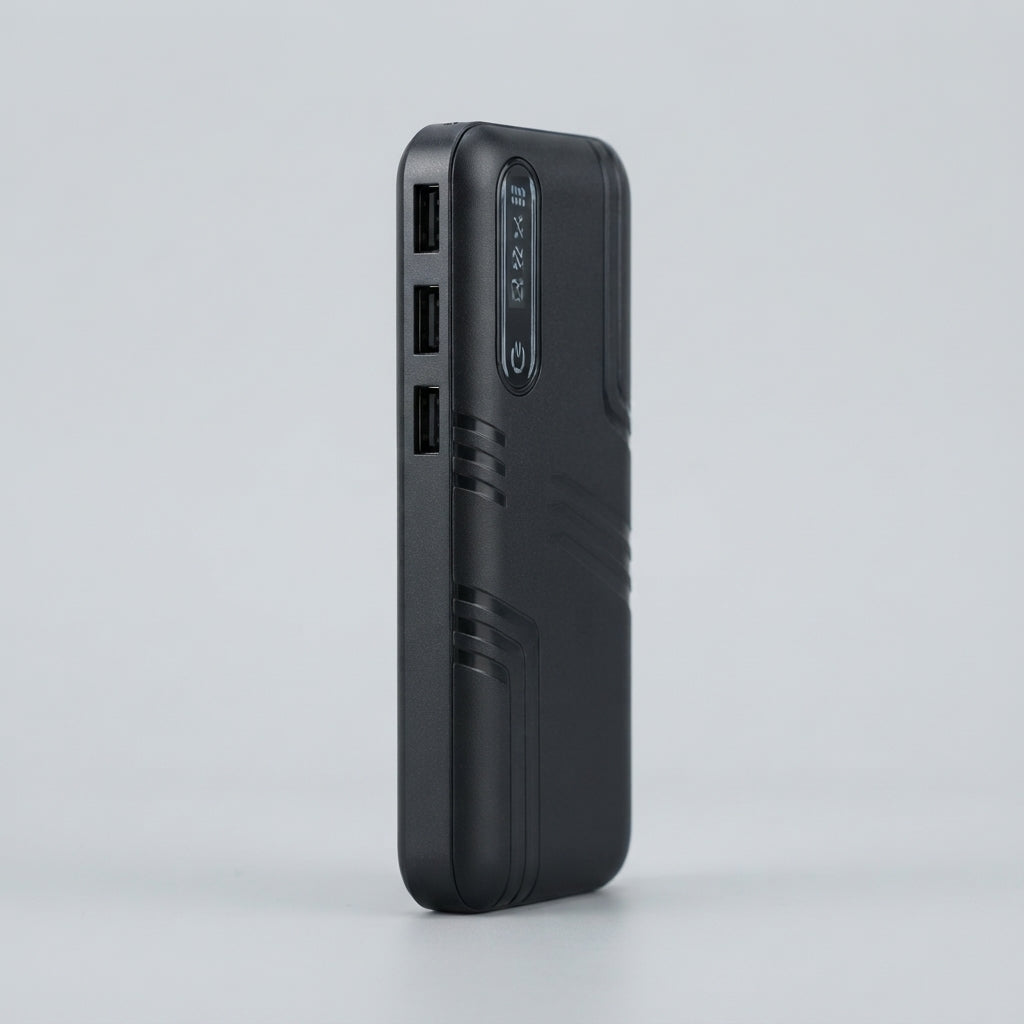 Iconic 10000mAh black power bank view 3
