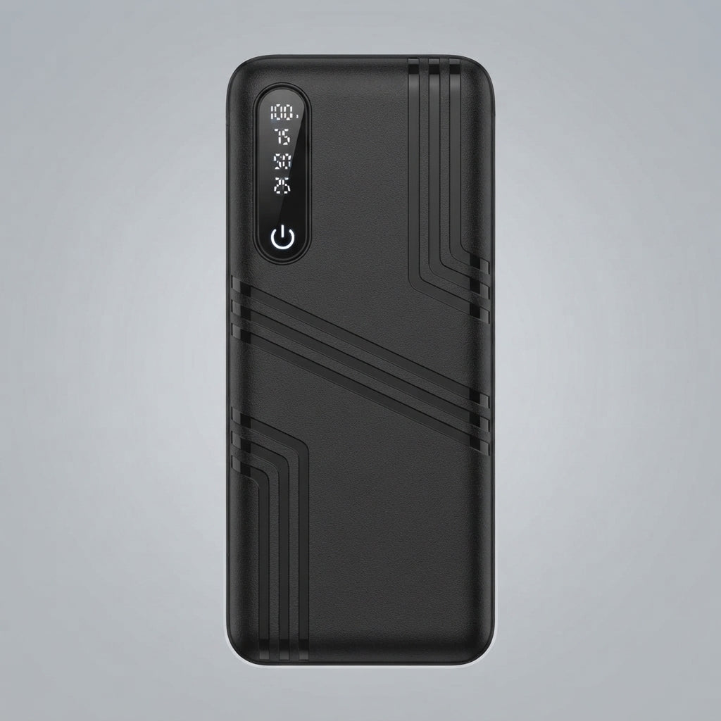 Iconic 10000mAh black power bank view 4